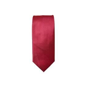 Michael Kors Tie Red Solid Classic Silk Necktie Designer Formal